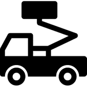 Möbelaufzug auf Lkw Icon